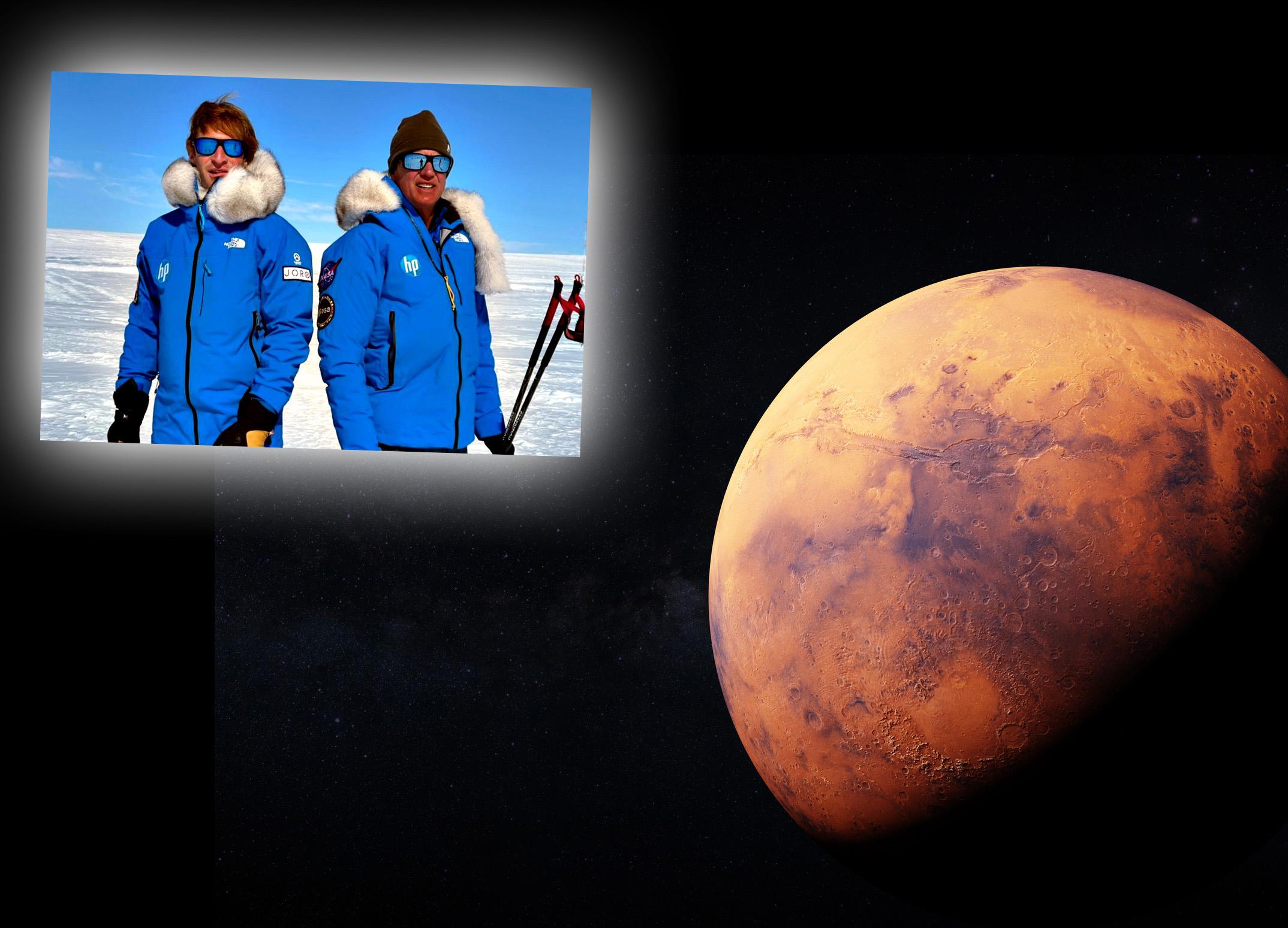 Viaggio al Polo Sud, obiettivo Marte