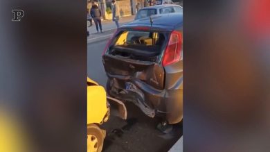 Lecce, tamponamento davanti al drive through | Video