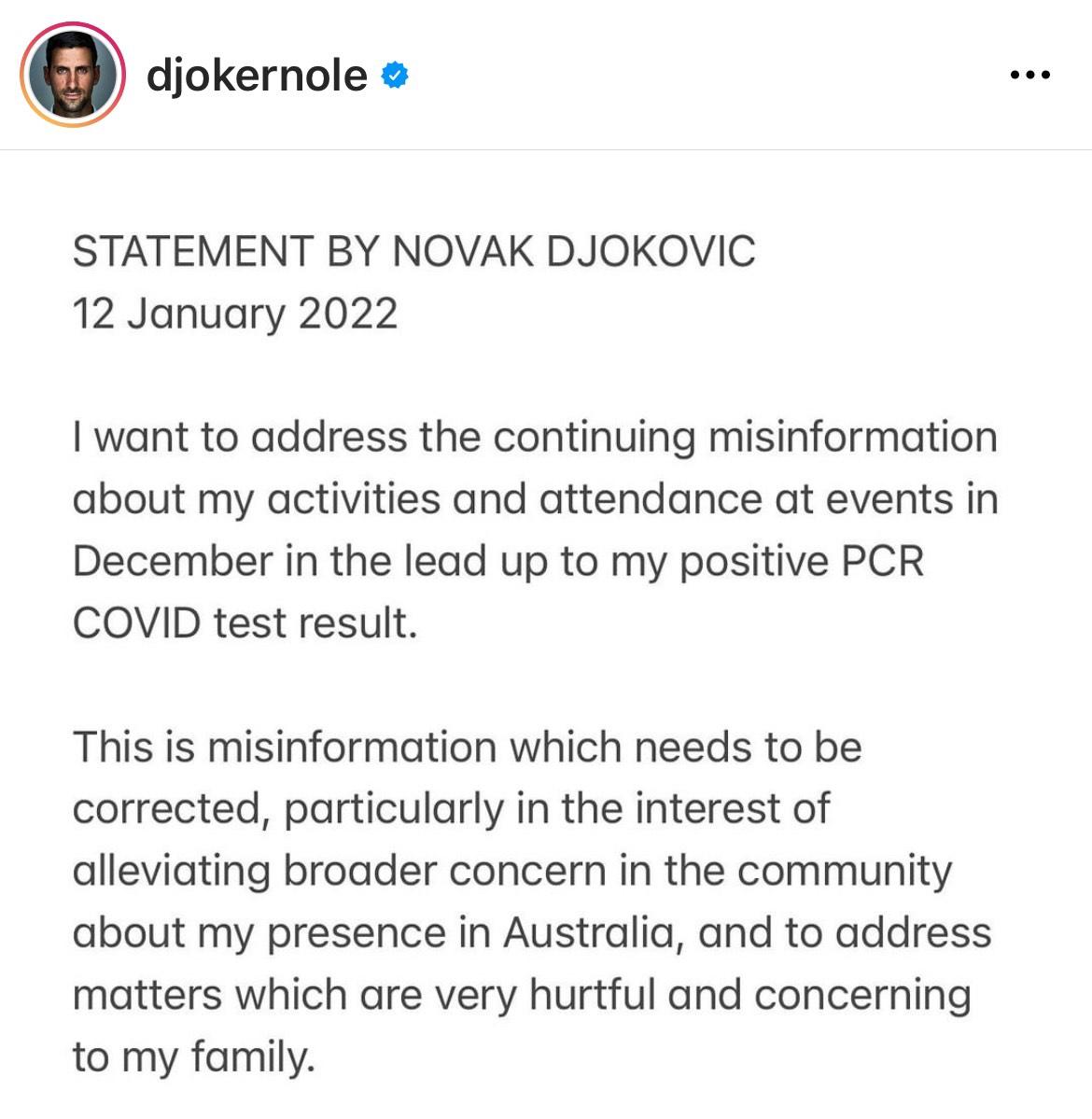 Le scuse (incredibili) di Djokovic Le scuse (incredibili) di Djokovic