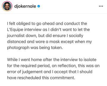 Le scuse (incredibili) di Djokovic Le scuse (incredibili) di Djokovic