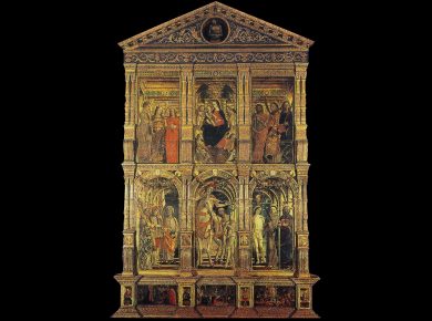 Il teatro del mondo in una pittura