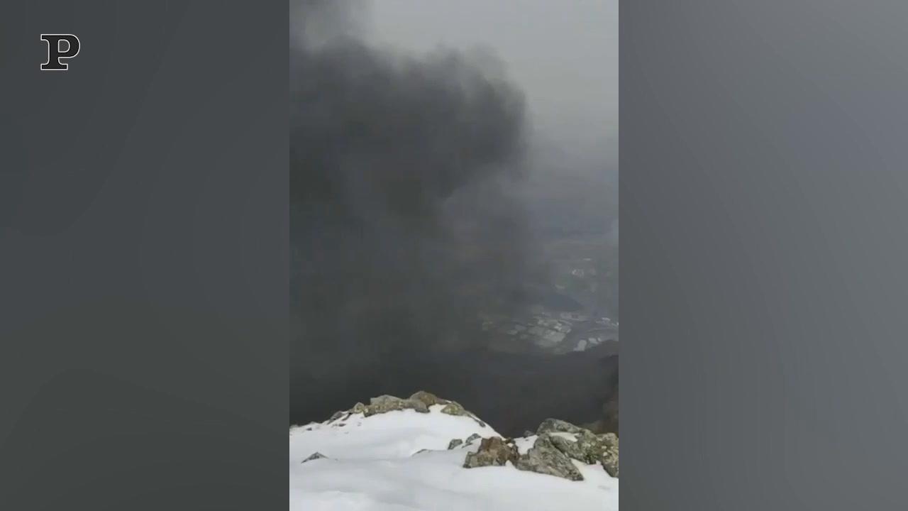 Incendio fuori controllo in Trentino | Video