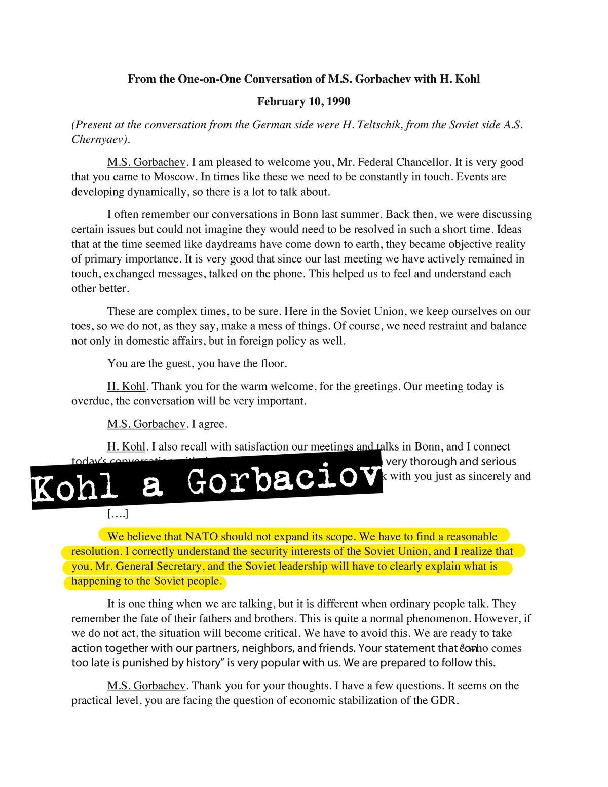 Galleria foto '​L’allargamento della Nato a Est nelle carte del National Security Archive' - foto 8