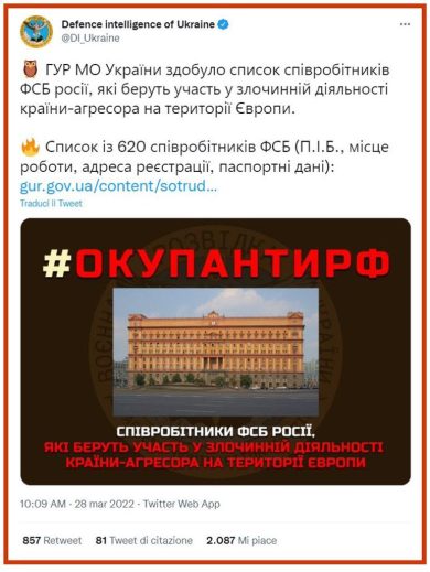 Russia-Ucraina, guerra di spie e di propaganda