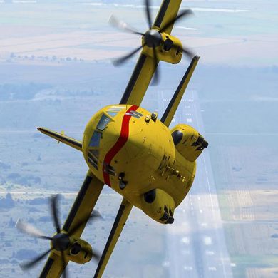 Leonardo presenta la versione antincendio dello Spartan