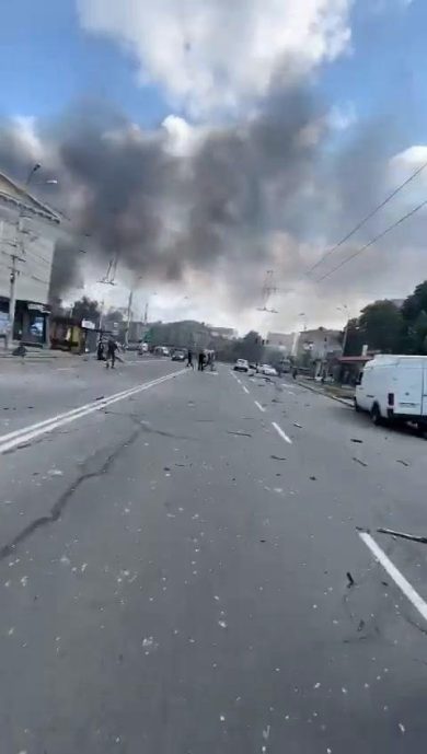 Missili russi su edifici a Vinnytsia | video