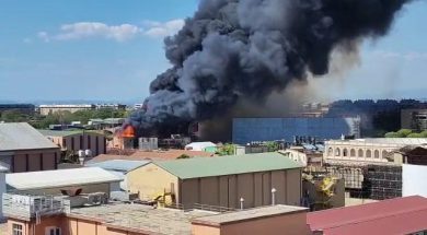 Incendio a Cinecittà | video