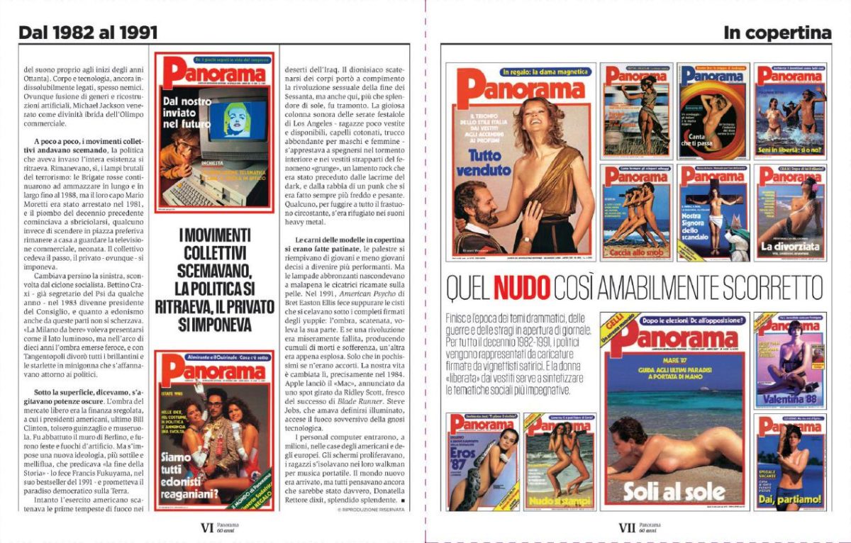 Panorama dal 1982 al 1991: chiamiamoli pure
gli anni dell’edonismo Reaganiano Panorama dal 1982 al 1991: chiamiamoli pure
gli anni dell’edonismo Reaganiano