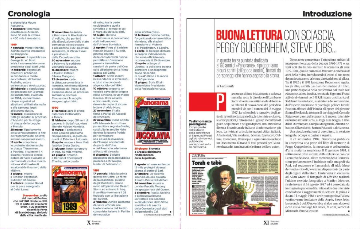 Panorama dal 1982 al 1991: chiamiamoli pure
gli anni dell’edonismo Reaganiano Panorama dal 1982 al 1991: chiamiamoli pure
gli anni dell’edonismo Reaganiano