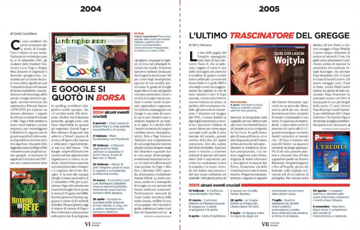 Il ruolo di periodici come
Panorama è di riflettere sul futuro Il ruolo di periodici come
Panorama è di riflettere sul futuro