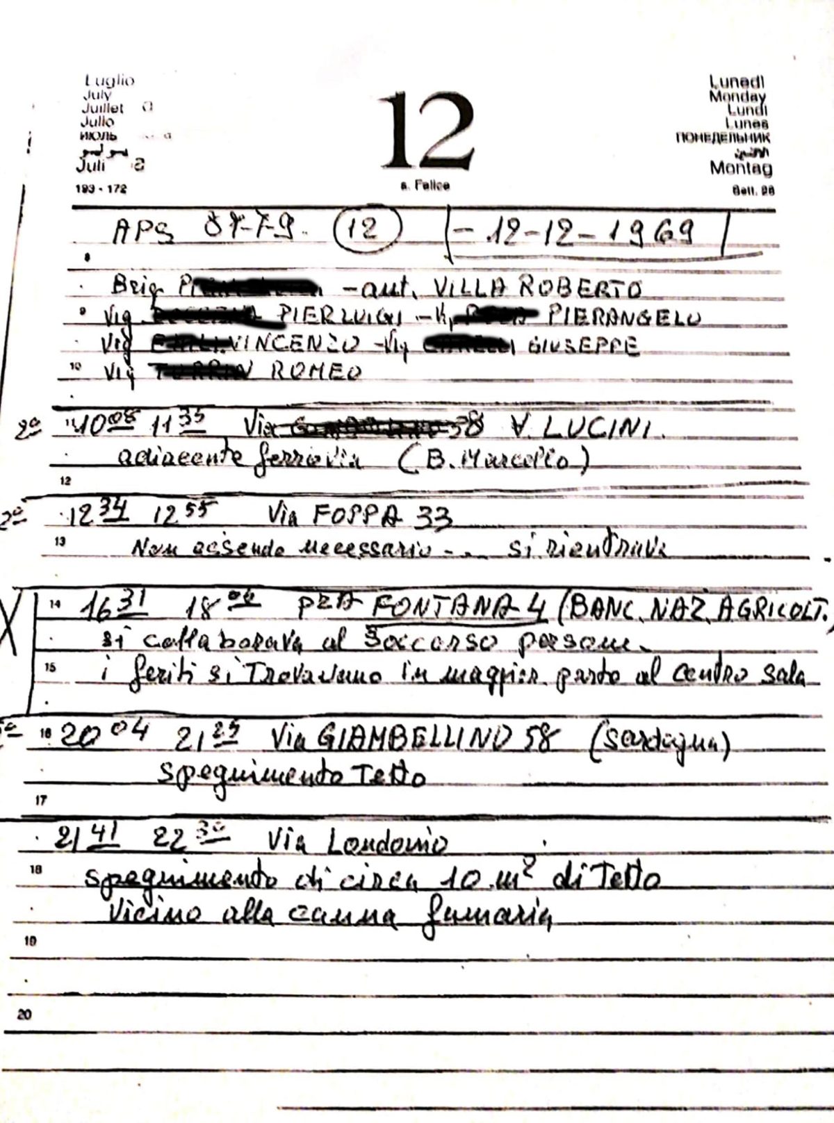 Galleria foto 'Piazza Fontana: il racconto di un Vigile del fuoco' - foto 4