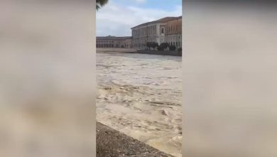 Senigallia, il fiume Misa oltre il livello di guardia