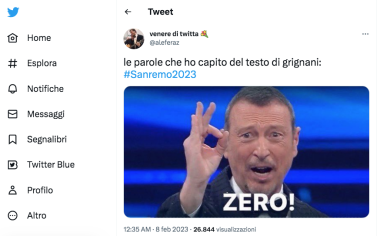 I meme più divertenti sul festival di Sanremo