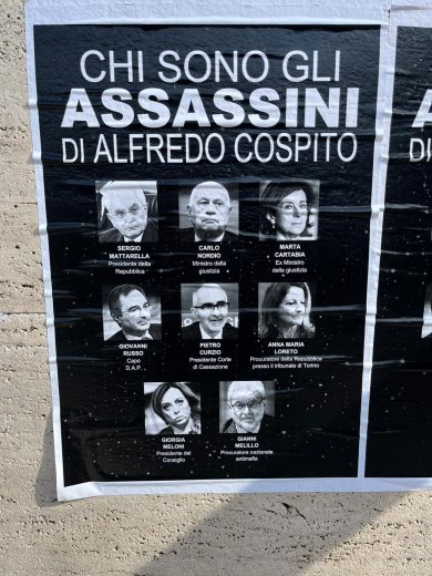 Rigurgiti rivoluzionari-terroristico-anarchici alla Sapienza di Roma che una certa politica appoggia