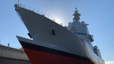 La nave Morosini, della nostra Marina Militare, in missione nel Pacifico