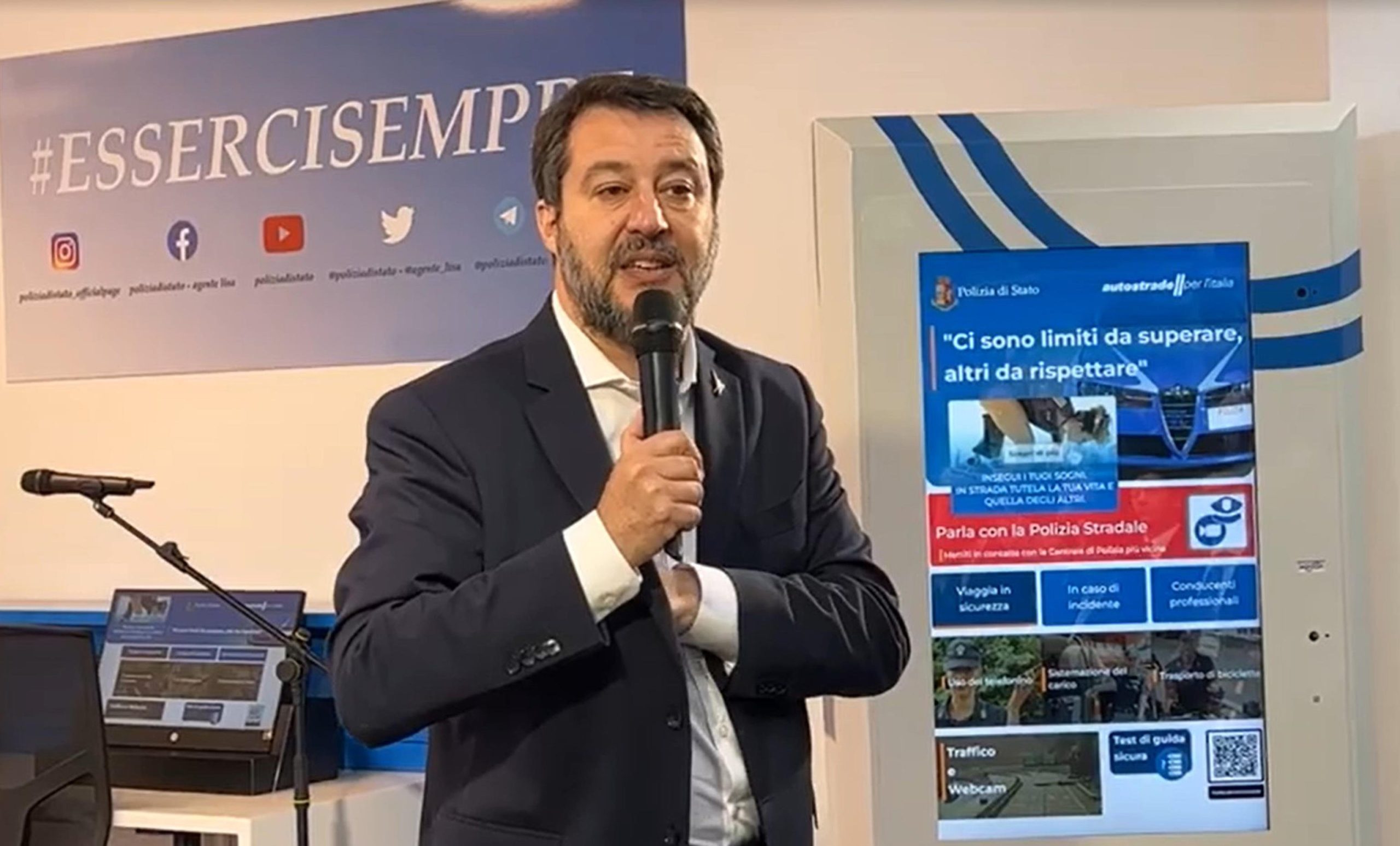 Salvini: «Per i casi più gravi la patente va tolta a vita» Salvini: «Per i casi più gravi la patente va tolta a vita»