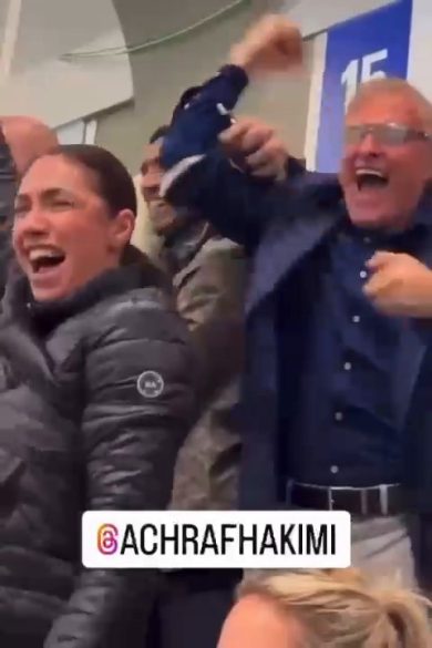 Hakimi festeggia la vittoria dell’Inter in Champions League | video