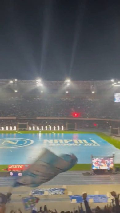 Il Maradona festeggia lo scudetto del Napoli | video