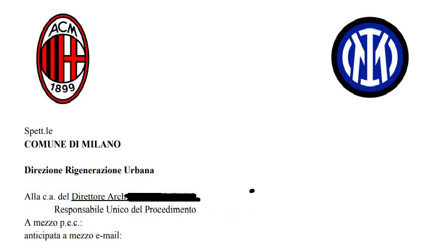 Milan e Inter scrivono al sindaco: chiarezza su San Siro Milan e Inter scrivono al sindaco: chiarezza su San Siro