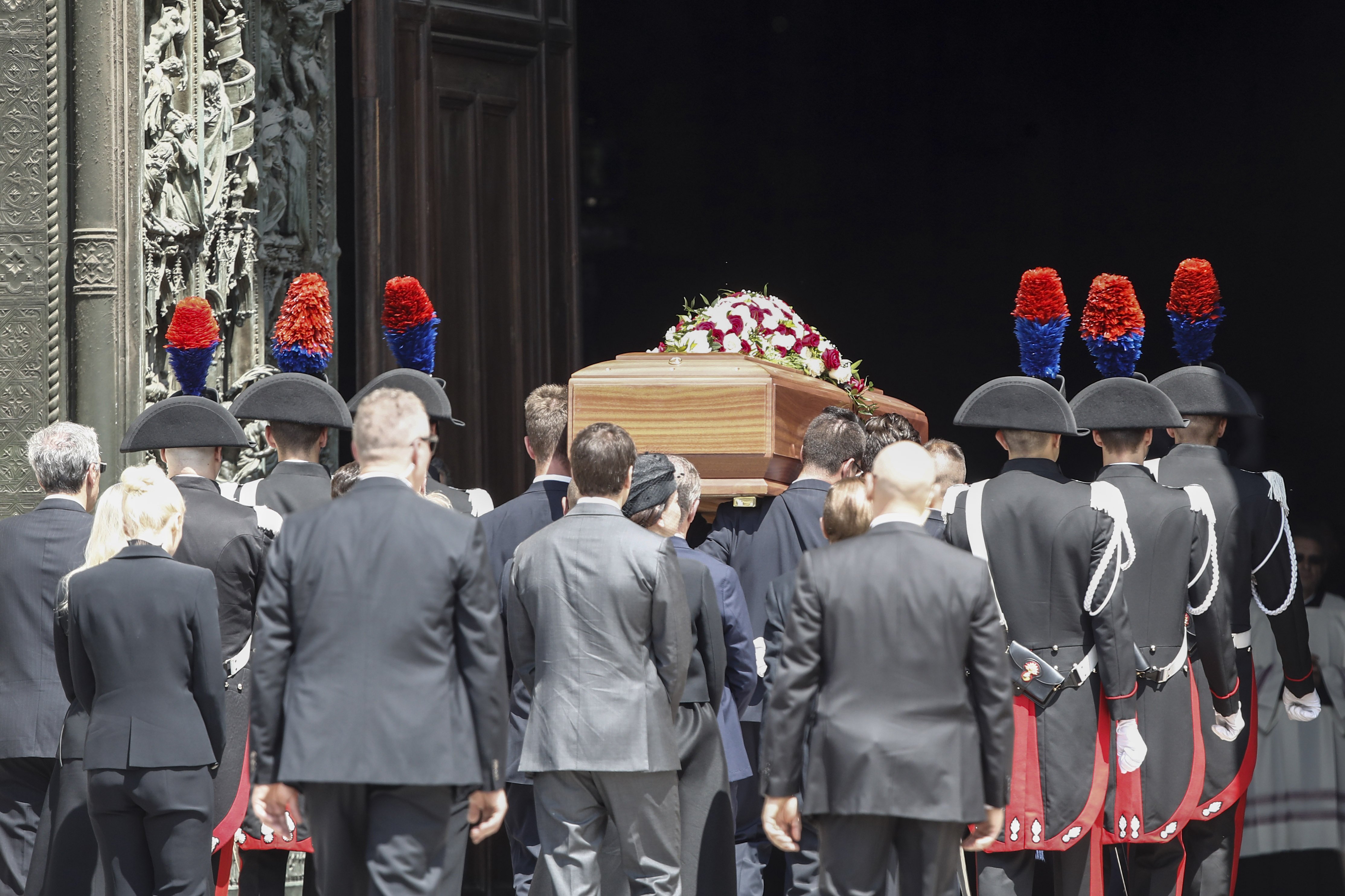 I funerali di Berlusconi. Le immagini