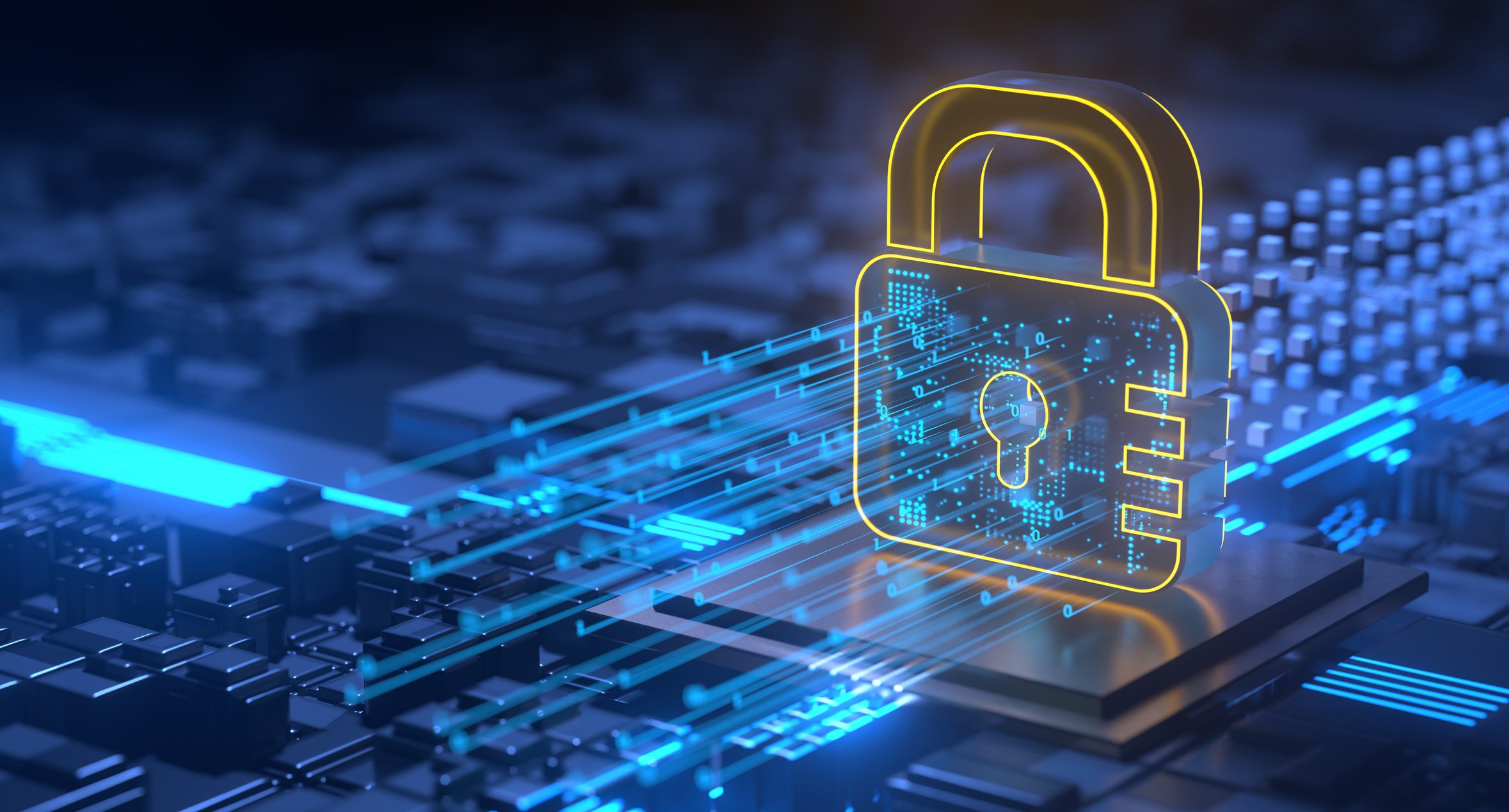 Numeri cyber con le solite ombre e una piccola luce