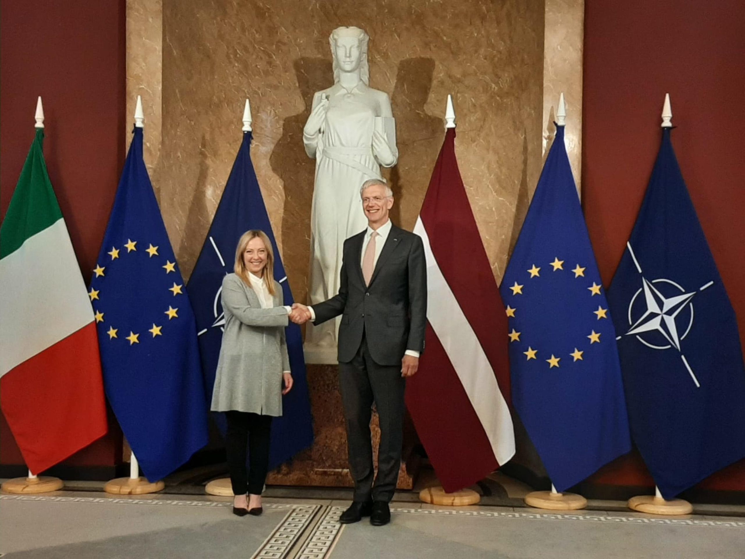 Meloni in Lettonia: «Riga e Roma condividono molte scelte fondamentali»