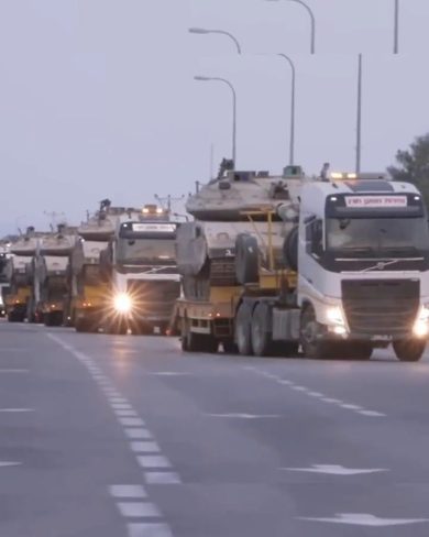 Carri armati di Israele verso la Striscia di Gaza | video