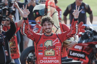 Bagnaia è campione del mondo di MotoGp per la seconda volta