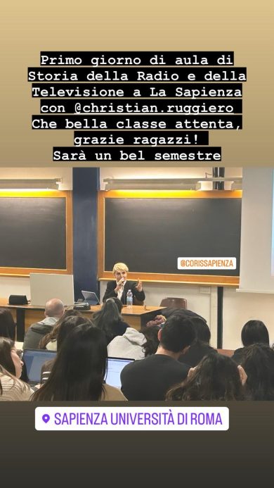 Federica Gentile prof a La Sapienza di Roma