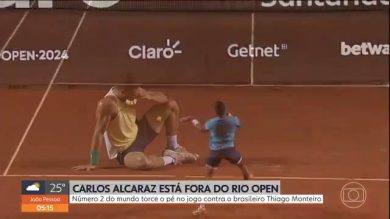 Alcaraz, infortunio alla caviglia a Rio de Janeiro I video