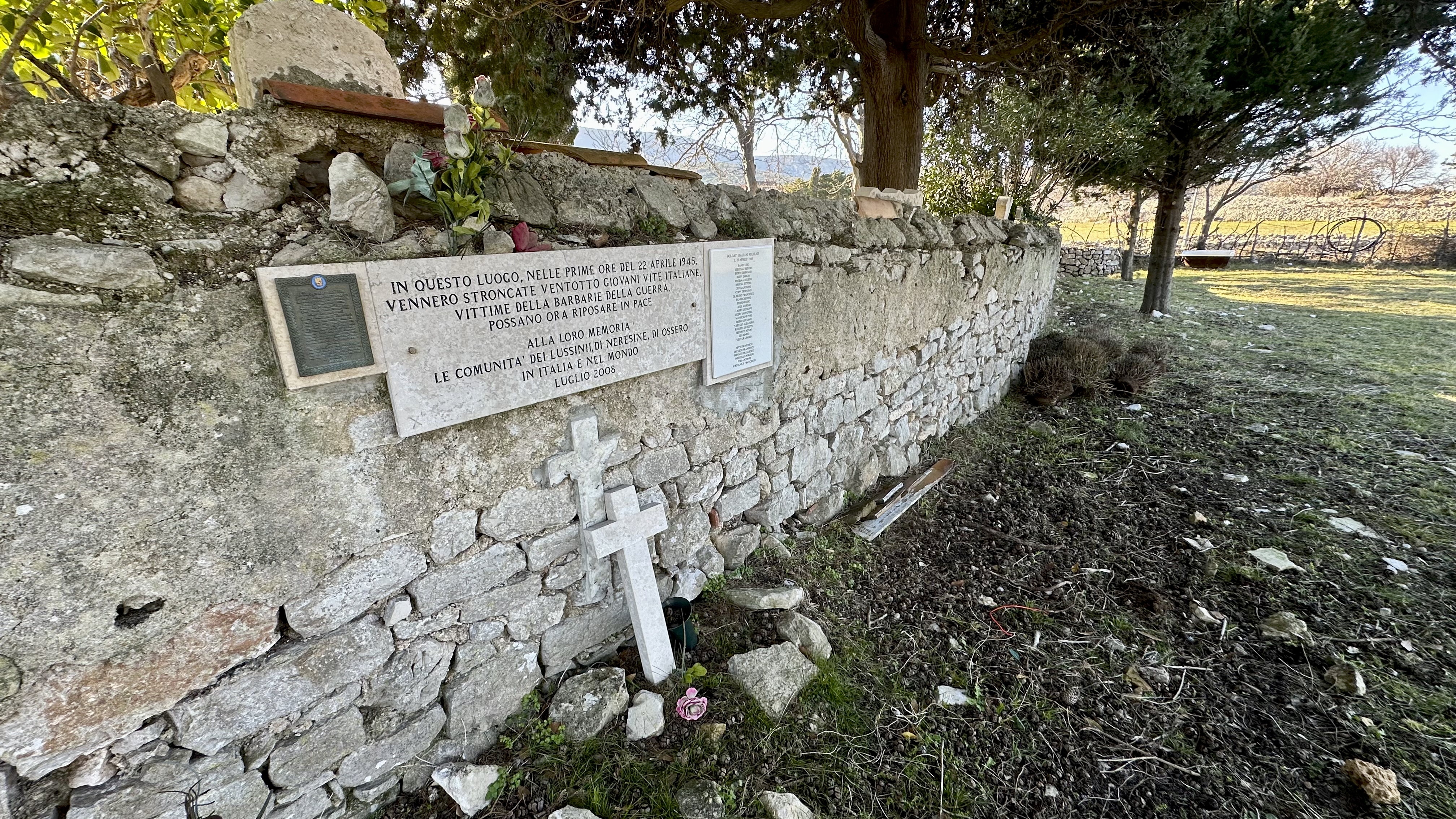 Oltre ai nostri marò, sulle isole croate  ci sono altri caduti dimenticati