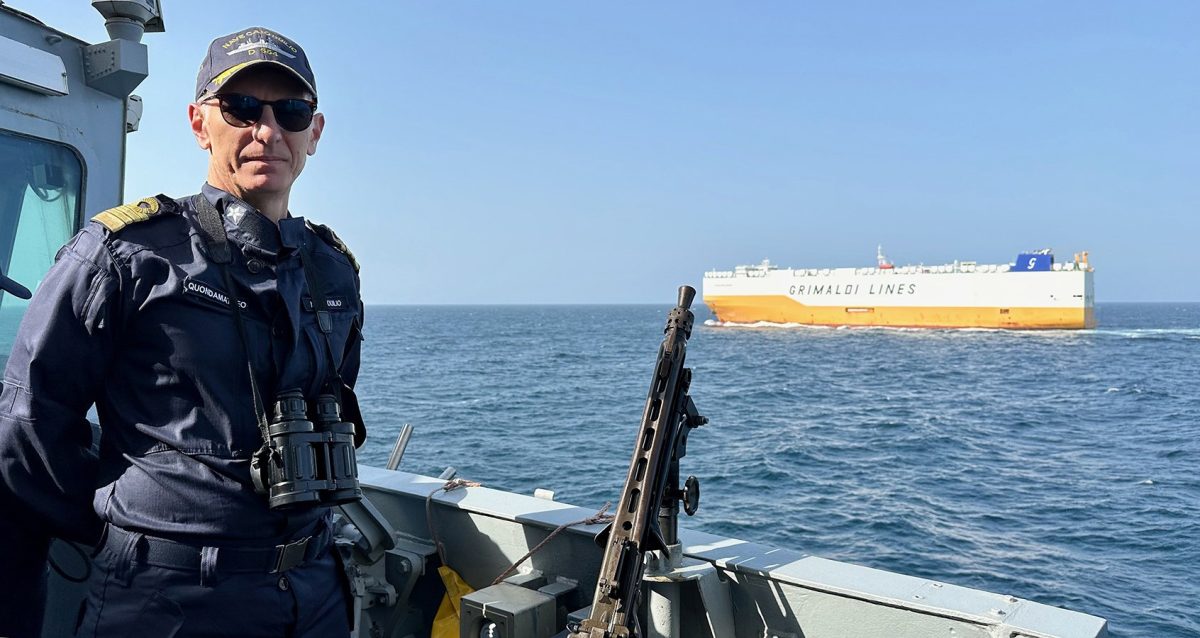 Galleria foto 'Missione Mar Rosso, Panorama è salito a bordo della nave Caio Duilio' - foto 3