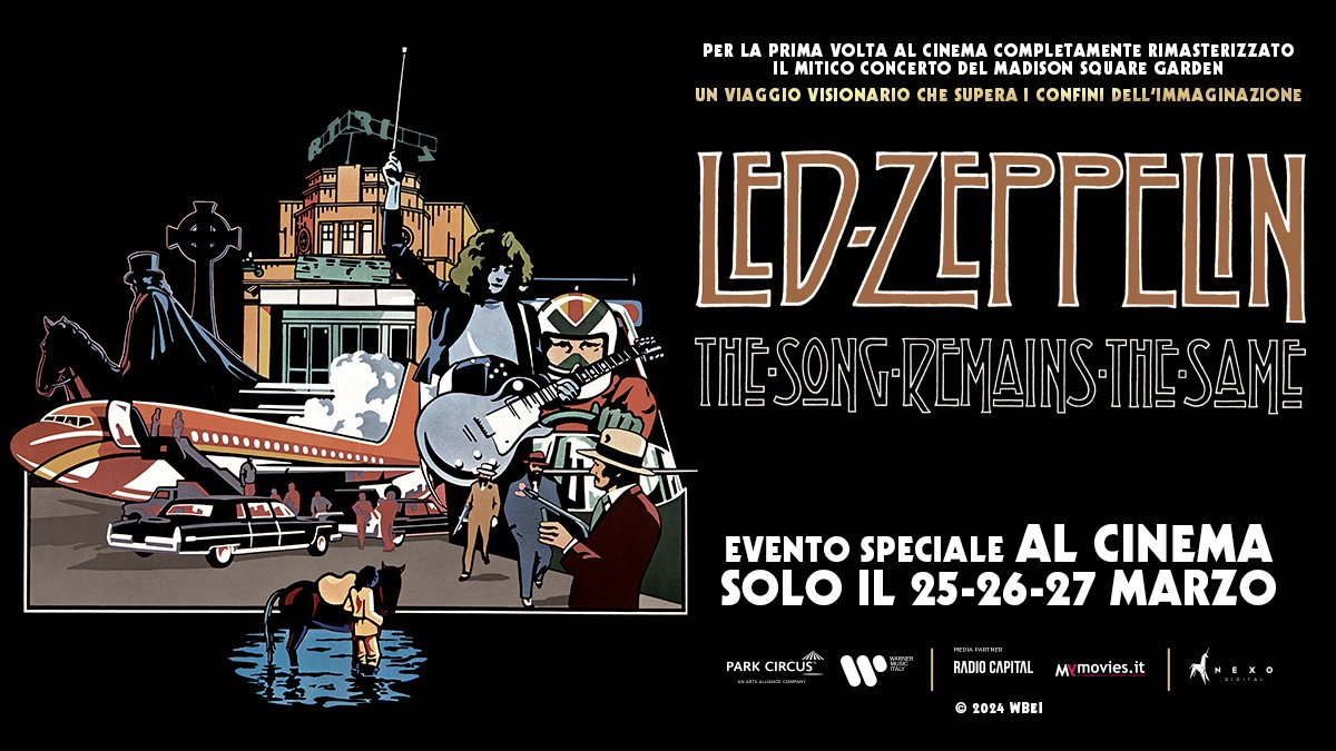 Led Zeppelin: The Song Remains The Same torna al cinema
