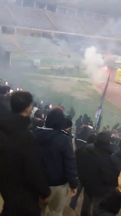 Scontri tra tifosi in Padova-Catania | video