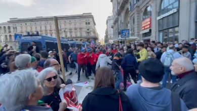 Milano, scontri durante il corteo del 25 aprile contro la Brigata Ebraica | video
