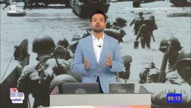 Il presentatore Rai: «Lo sbarco in Lombardia» | video