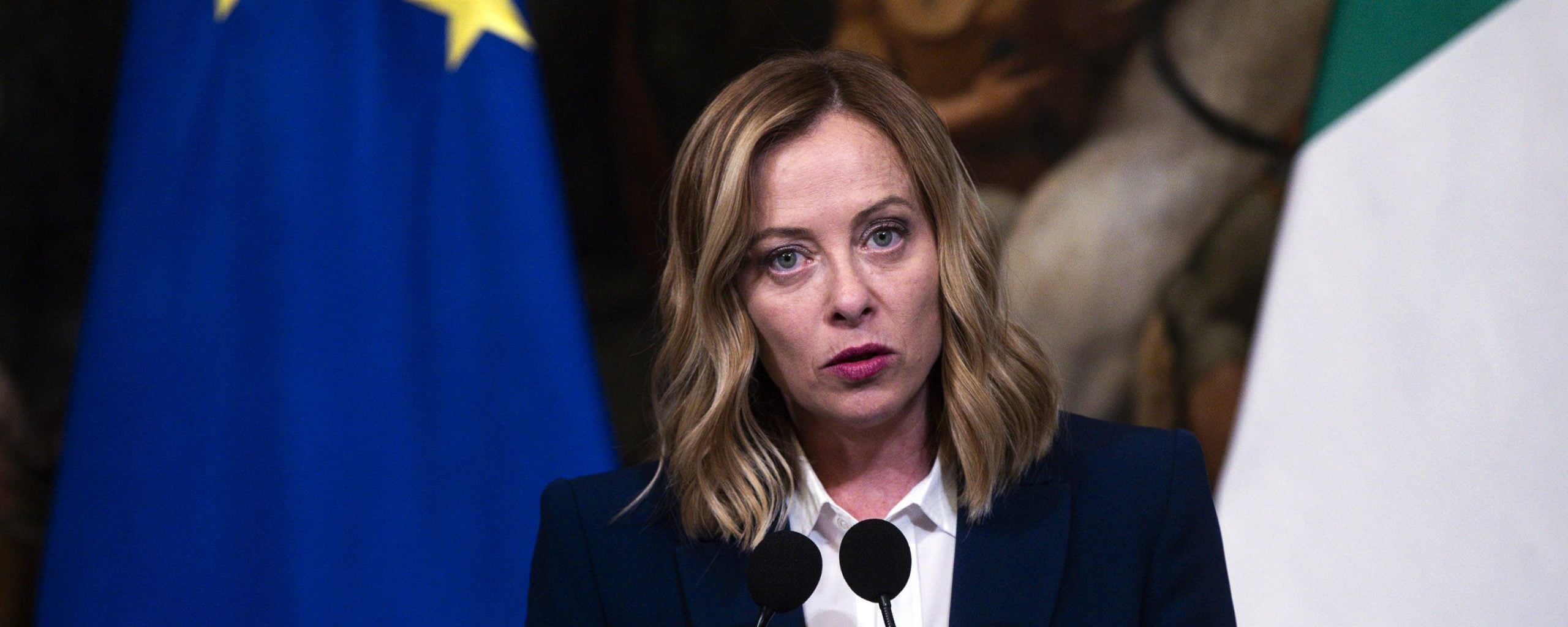 Meloni: «Con Kiev, ma senza soldati. Usa e Ue non sono competitor» Meloni: «Con Kiev, ma senza soldati. Usa e Ue non sono competitor»