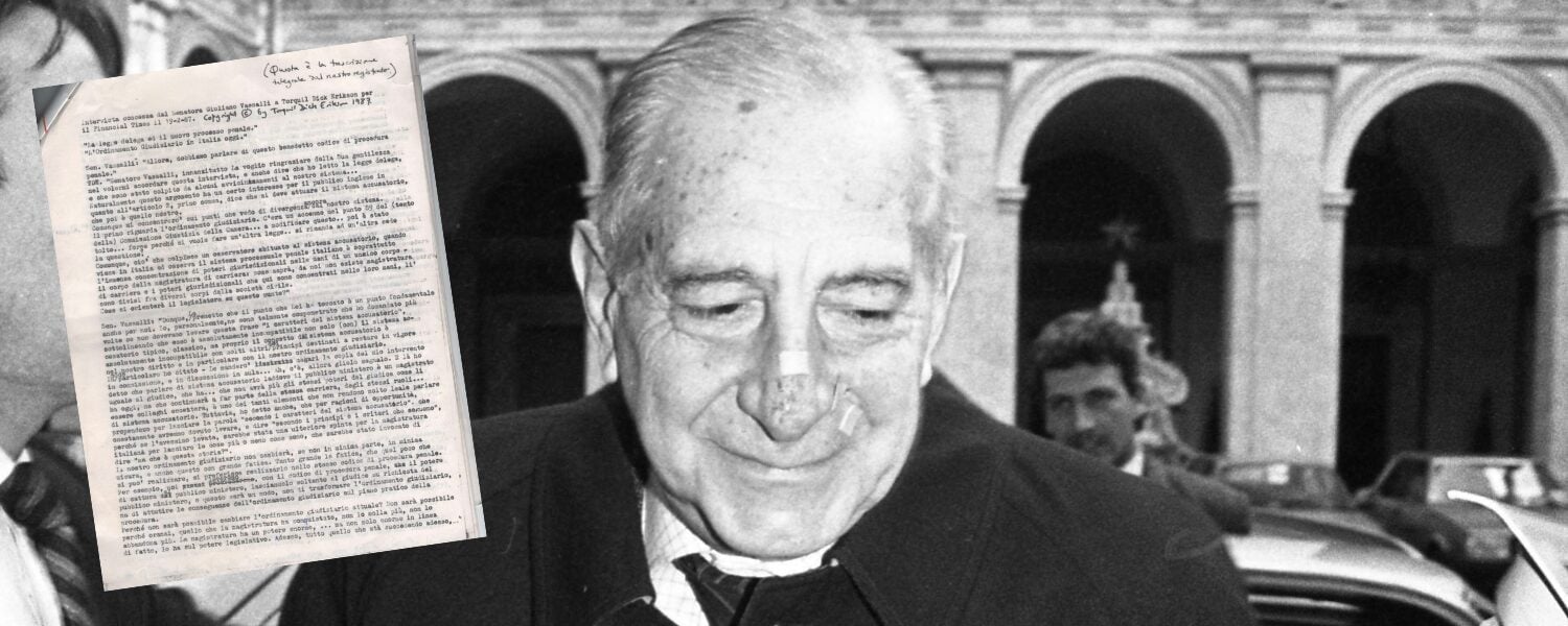 Smontata l’ennesima bufala del No, Vassalli era a favore della separazione delle carriere Smontata l’ennesima bufala del No, Vassalli era a favore della separazione delle carriere