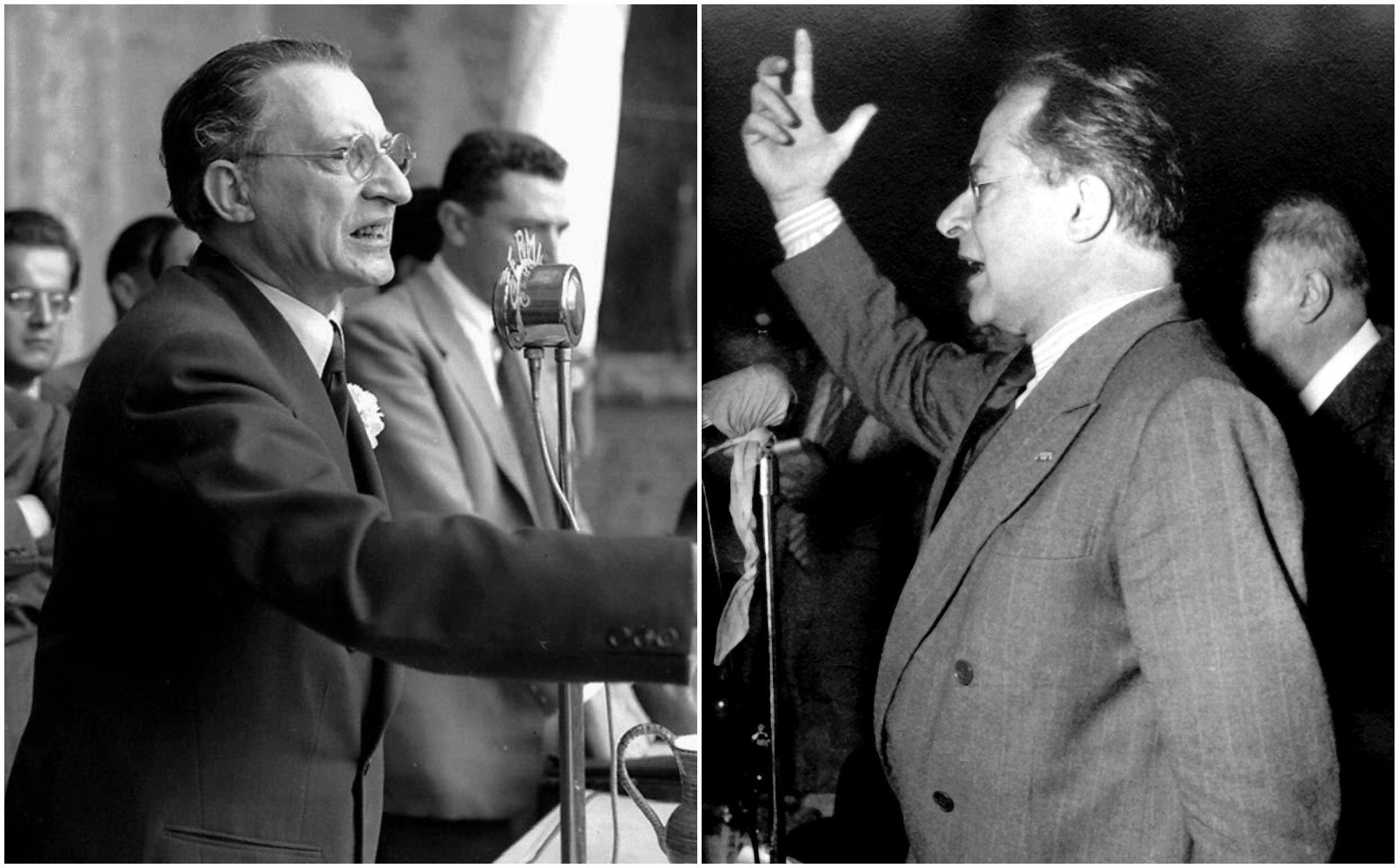 De Gasperi e Togliatti, vite parallele e contrarie