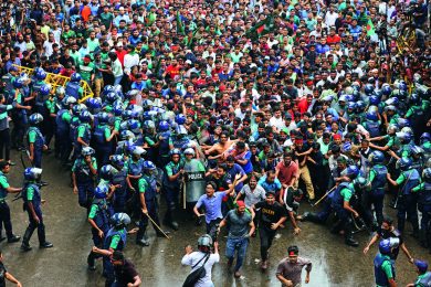 Gli effetti della rivolta in Bangladesh