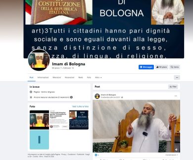 L’imam di Bologna attacca nuovamente gli «israeliti»sulla sua nuova pagina Facebook. Come mai non è ancora stato espulso?