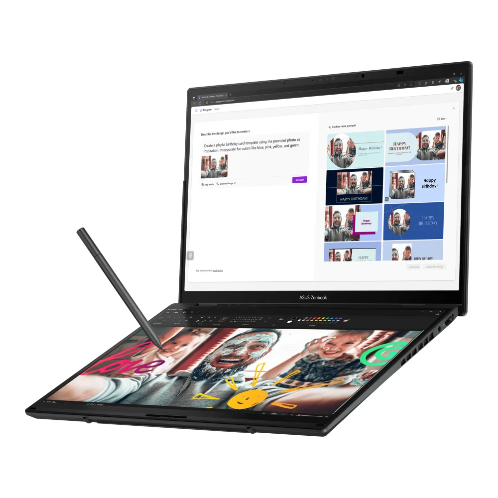 Asus Zenbook Duo Oled, il gioco al raddoppio originale e vincente