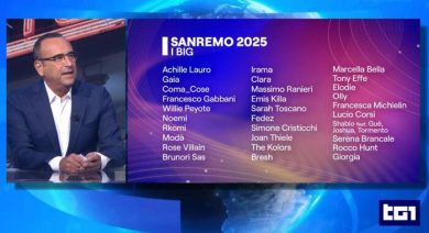 Sanremo 2025: I Big in gara