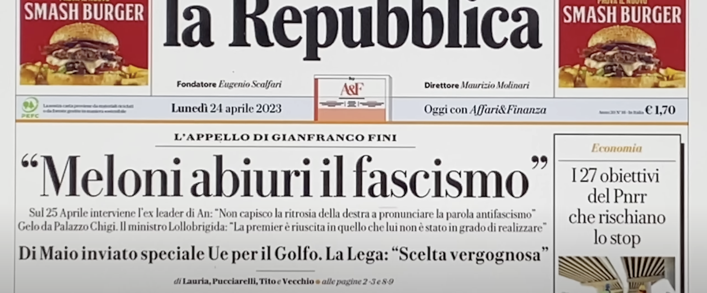 25 aprile, da Festa della Liberazione a giorno contro il Governo Meloni (e scusa per il Ponte)