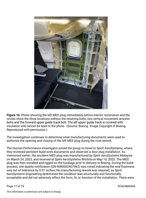 4 bulloni mancanti inguaiano Boeing