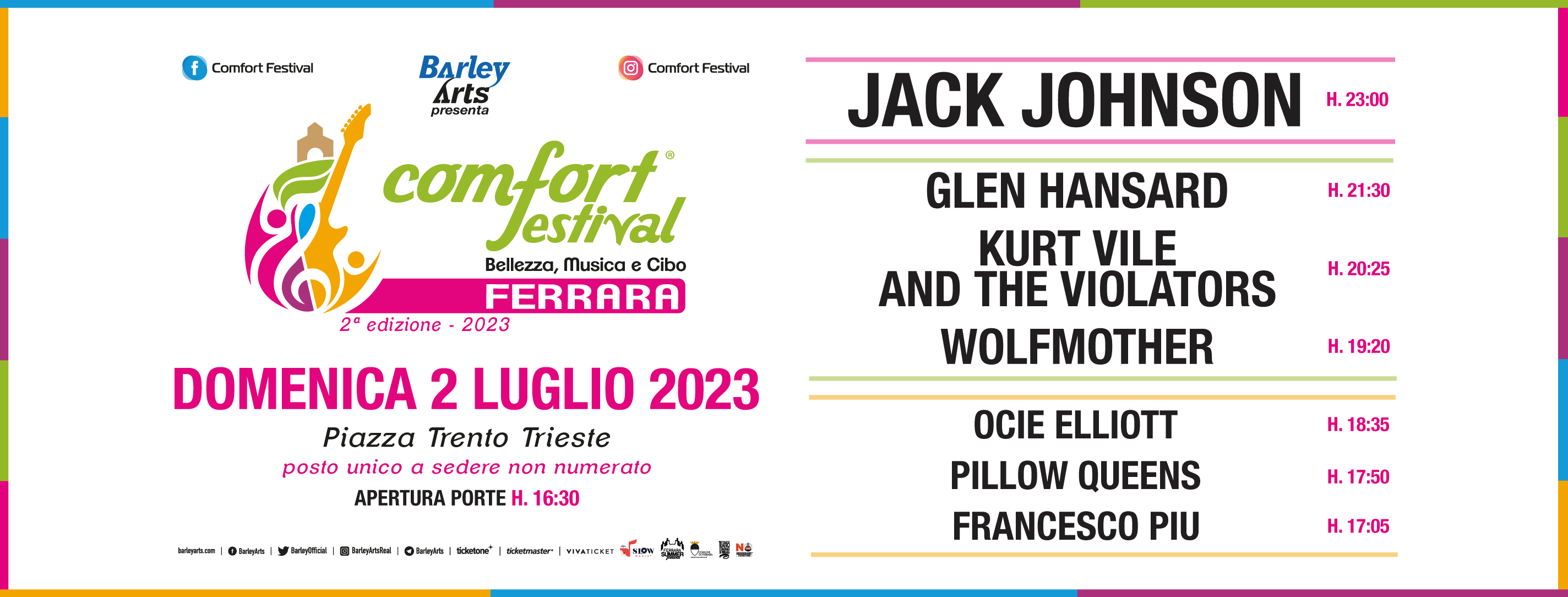 Un festival di grande musica all’insegna del Comfort