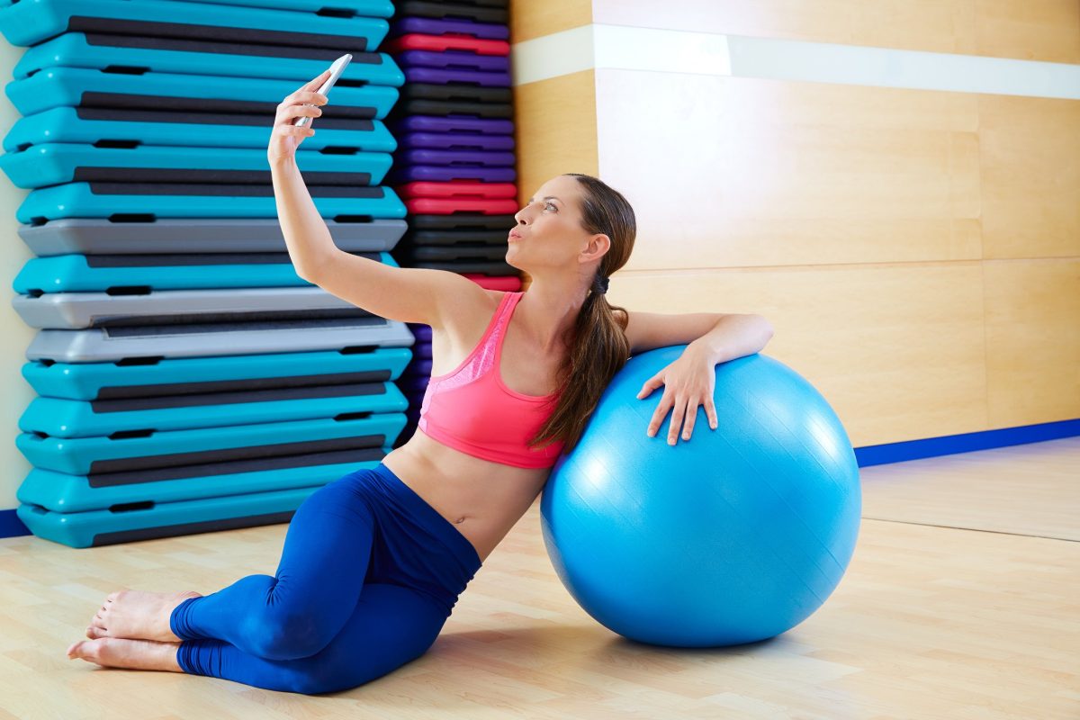 Il pilates con selfie