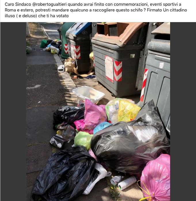 Il fallimento ed il silenzio del Pd sui rifiuti di Roma