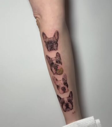 Federica Pellegrini, il nuovo tatuaggio dedicato ai suoi amati bulldog