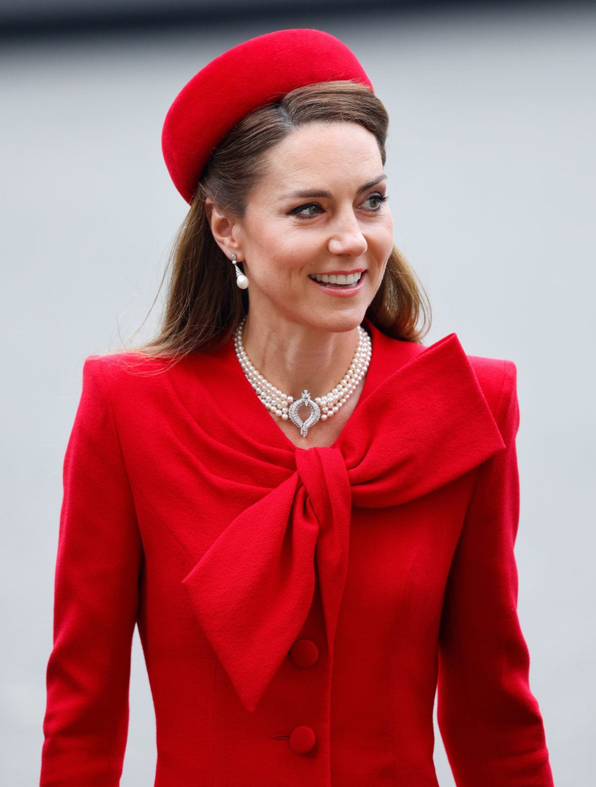 Galleria foto 'Kate Middleton, il gran ritorno in rosso. Con una gaffe' - foto 3